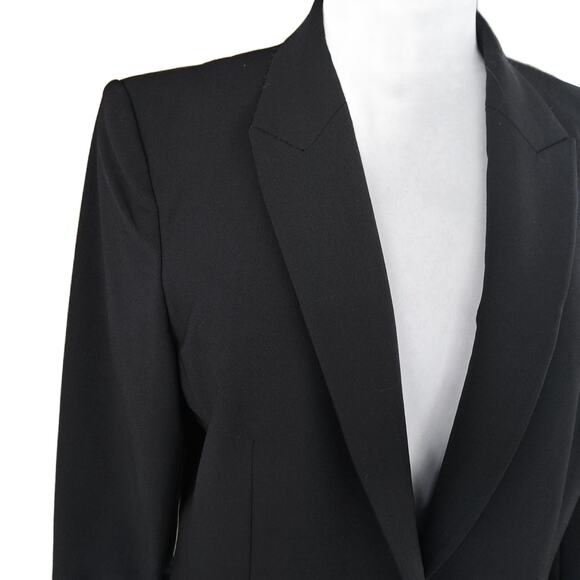 RAG & BONE Black Wool Tailored Blazer Size 12 Single Breasted One-Button Jacket - Picture 6 of 10